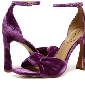 Sam Eldeman Velvet Heels
